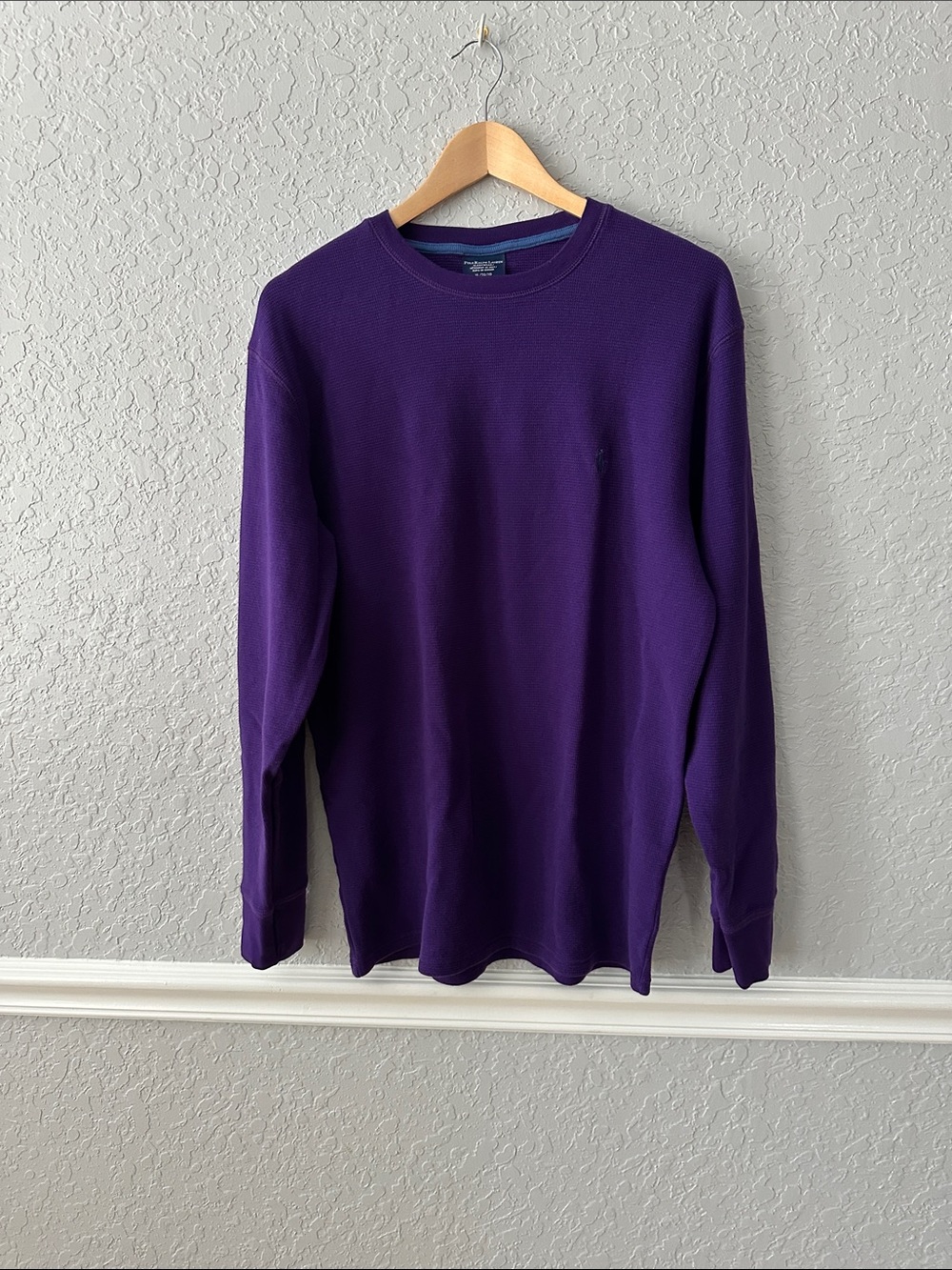 New without tag Ralph Lauren Men's waffle thermal crewneck top